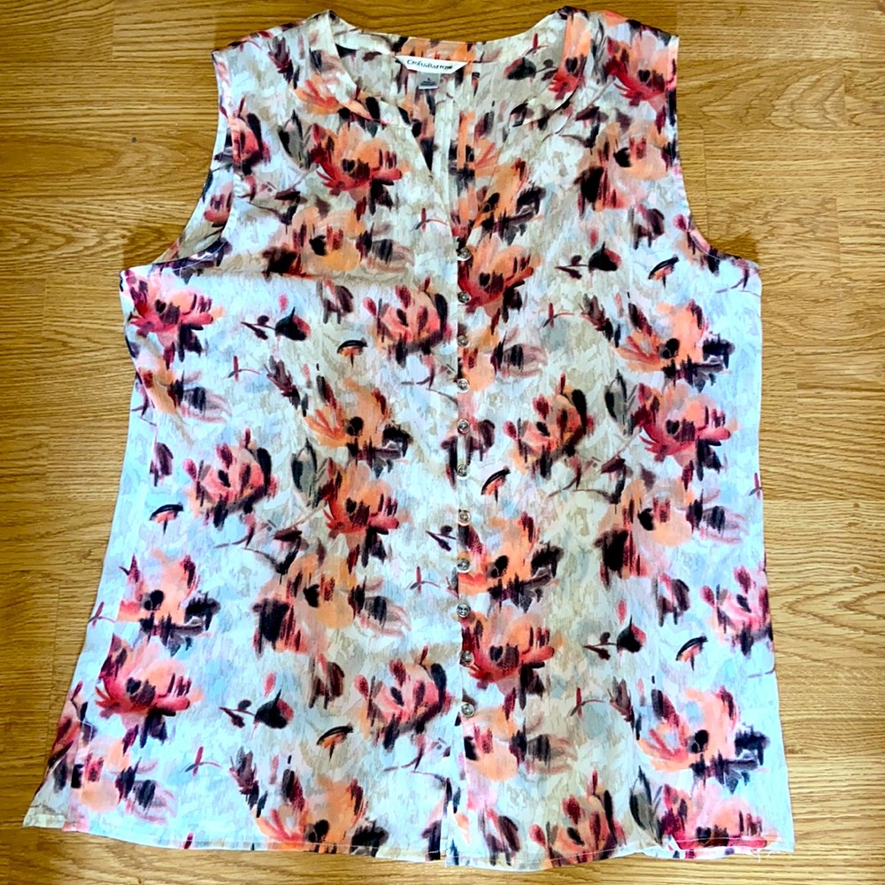 Croft and barrow sleeveless blouse szlg